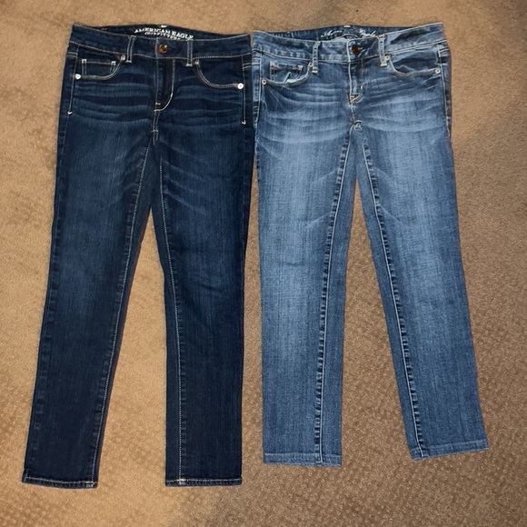 2 pairs - AEO Skinny Stretch Jeans size 2 Short - Picture 11 of 11